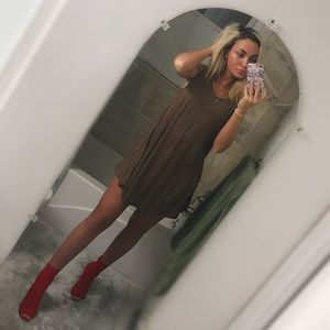 Suede Brown Dress